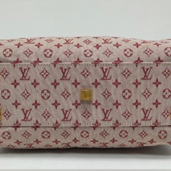 EUC Louis Vuitton Josephine Mini Lin PM Bordeaux Monogram Purse Bag - Authentic - Picture 6 of 9